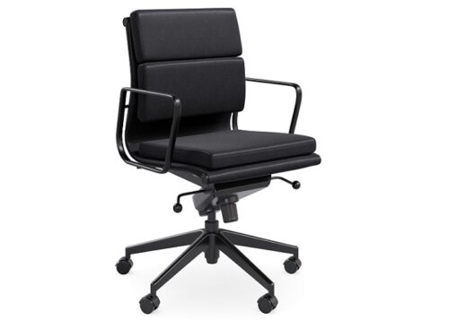 DD Milano Mid Back Chair - All Black