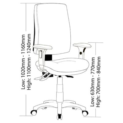 ST Alpha Fabric Upholstered Task Chair
